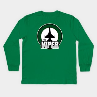 F-16 Viper Kids Long Sleeve T-Shirt